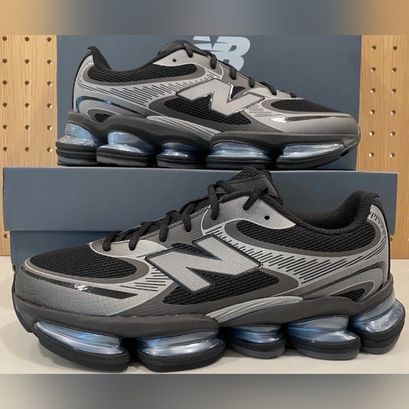 Men\'s New Balance Abzorb 2000 Black Gray Athletic Running Shoes main image 6